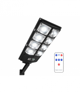 Lampa uliczna LED solarna z czujnikiem ruchu i zmierzchu LAMEX LXW789A-4