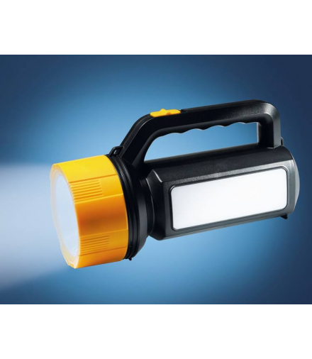 Latarka ręczna TS-1981 1-LED 3W 170lm+24-LED COB 190lm z akumulatorem 3000mAh,żółta LAMEX LXTS1981Z