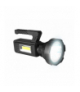 Latarka ręczna szperacz 1 LED + COB + solar akumul. kabel MicroUSB LAMEX LXYT831T