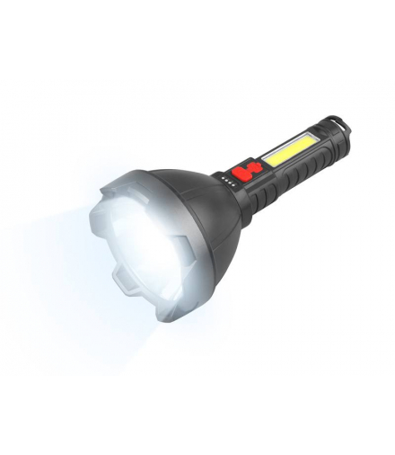 Latarka ręczna LTC 1-LED 3W 400lm+COB 700lm, IP65, akumulator 800mAh, ładowanie USB,4 tryby świecenia LTC LXLL103