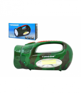 Latarka 13 LED+COB TS-760-3 zielona. LAMEX LXTS760/3Z