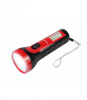 Latarka ręczna TS2228 5-LED+6-LED SMD z akumulatorem 500mAh, czarna LXTS2228