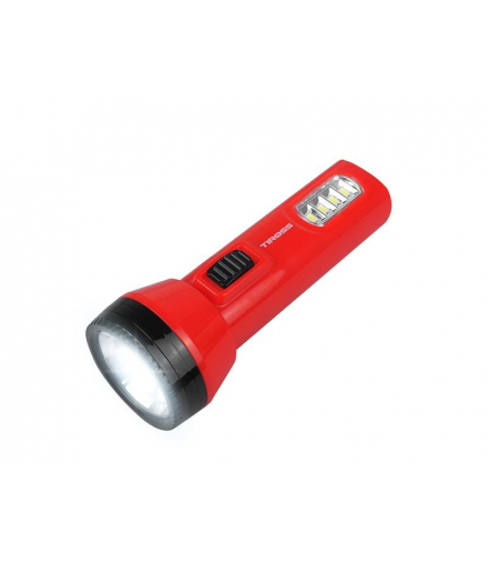 Latarka diodowa TS-2223 1-LED 1W/90lm+4-LED SMD/80lm z akumulatorem 500mAh, czerwona LXTS2223C