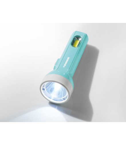 Latarka ręczna TS-2206 1-LED 70lm+1-LED COB 80lm 2xAA, zielona LXTS2206Z