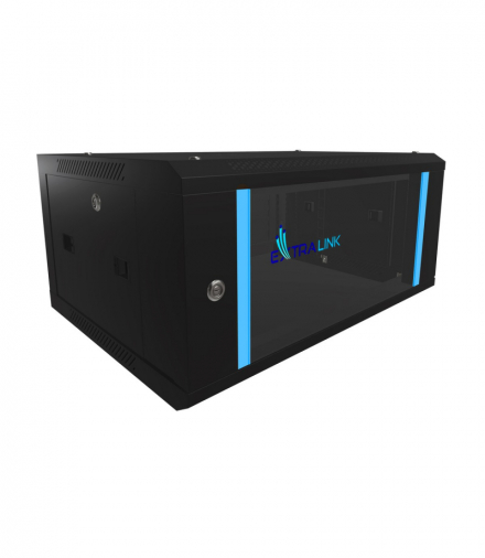 Extralink 4U 600x450 Czarna Szafa rack montowana na ścianie EXTRALINK EX.2886