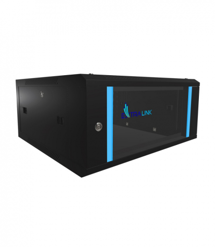 Extralink 4U 600x600 Czarna Szafa rack montowana na ścianie EXTRALINK EX.2893