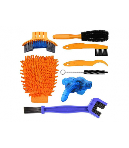 Zestaw do czyszczenia roweru 8 części LAMEX LXAWR9152