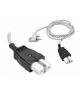 Przewód w oplocie z wtyczką i nasadką do PRODIŻA, Kabel zasilający 1,5m. LXAC40