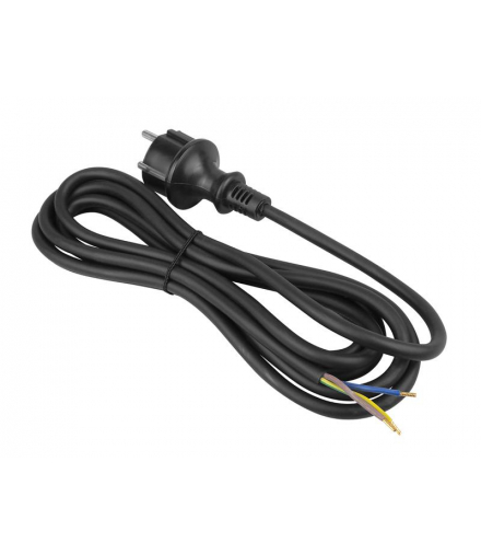 Wtyczka z przewodem gumowa, kabel zasilający 3x1, 3m. LXPP-40