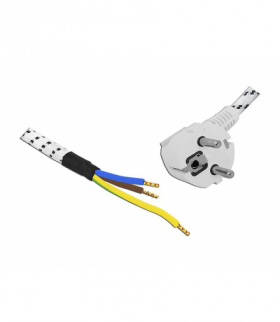 Przewód, kabel zasilający w oplocie z wtyczką 1,5 m. LXAC44