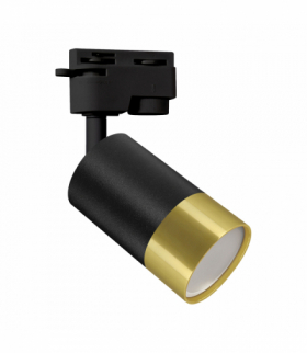 Oprawa do zamontowania na szynoprzewodzie PUZON TRA GU10 BLACK/GOLDEN czarny/złoty Struhm 04284