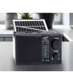 Radio przenośne z solarem NER czarne LTC115UBT FM/AM/SW USB Bluetooth LTC LXLTC115UBT