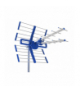 TT-365 5G Protected UHF 14dBi pasywna dB niebieska Antena Naziemna Telmor LXTT365