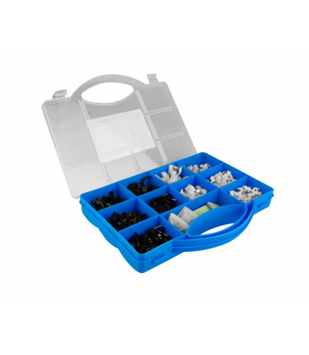 Uchwyty kablowe mix zestaw 400szt. w pudełku LXUK400