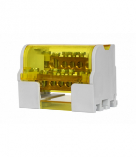 Blok rozdzielczy dwubiegunowy LBR - 207 (100A - 2x7 otworów) F-Elektro F2.0161