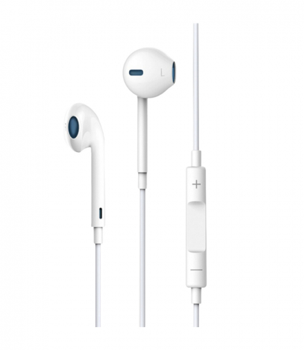 Słuchawki przewodowe Smart EarPods douszne jack 3,5mm douszne białe TFO Devia BRA003716
