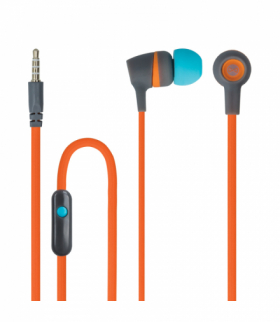 Słuchawki przewodowe JSE-200 dokanałowe jack 3,5mm pomarańczowe active TFO Forever GSM031763
