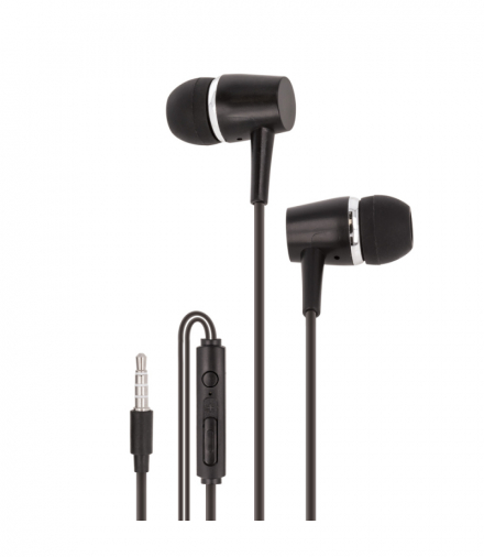 Słuchawki przewodowe MXEP-02 dokanałowe jack 3,5mm czarne TFO Maxlife OEM001606
