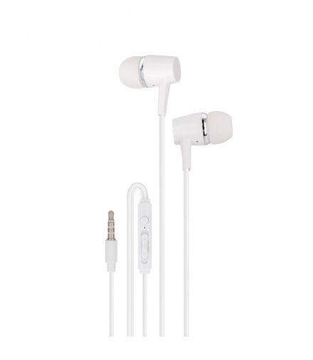 Słuchawki przewodowe MXEP-02 dokanałowe jack 3,5mm białe TFO Maxlife OEM001607