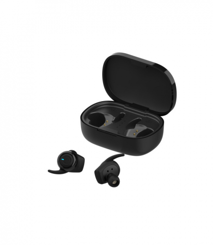 Słuchawki Bluetooth 4Sport TWE-300 czarne z etui ładującym TFO Forever GSM099299