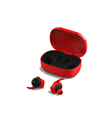Słuchawki Bluetooth 4Sport TWE-300 czerwone z etui ładującym TFO Forever GSM099300