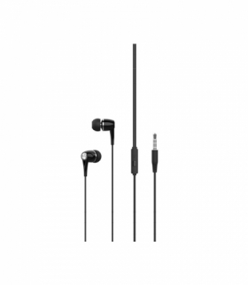 Słuchawki przewodowe EP21 jack 3,5mm dokanałowe czarne TFO XO GSM103544