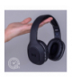 Słuchawki bezprzewodowe BTH-505 nauszne czarne TFO Forever GSM164180
