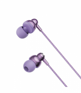 Słuchawki przewodowe EP55 jack 3,5mm dokanałowe fioletowe TFO XO GSM167735