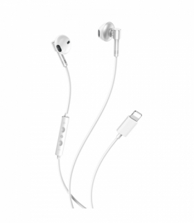 Słuchawki przewodowe EP61 Lightning Bluetooth douszne srebrne TFO XO GSM170639