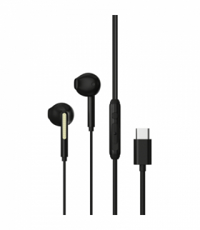 Słuchawki przewodowe Kintone A1 Digital USB-C douszne czarne TFO Devia BRA012878