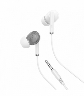 Słuchawki przewodowe EP67 jack 3,5 mm dokanałowe białe TFO XO GSM177799