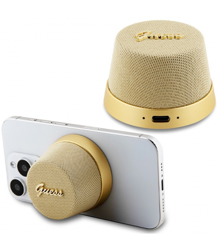 Głośnik Bluetooth GUWSC3ALSMD STAND MAGNETIC SCRIPT METAL złoty TFO Guess GSM180656