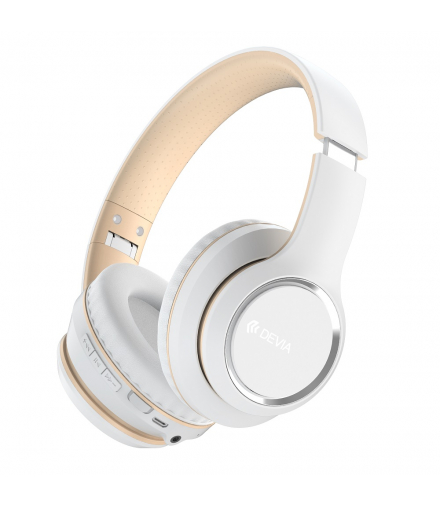 Słuchawki Bluetooth Kintone nauszne białe TFO Devia BRA010035