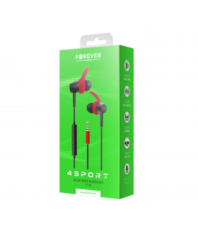 Słuchawki przewodowe 4Sport SP-100 douszne czerwone TFO Forever GSM099303