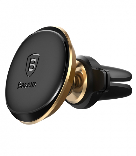 Baseus uchwyt samochodowy magnetyczny z klipsem na kabel złoty new do kratki Baseus BRA012753