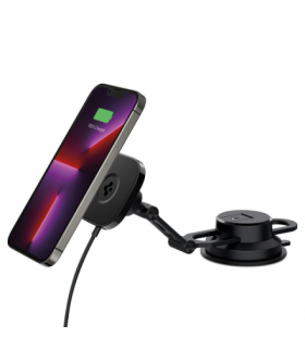 Spigen uchwyt samochodowy Onetap Pro 3 ITS35W-3 DASH z QI 10W do iPhone z Magsafe black TFO BRA012773