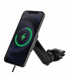 Spigen uchwyt magnetyczny z ładowarką ITS12W Onetap Magnetic Magsafe Vent Car Charger czarny TFO BRA013323