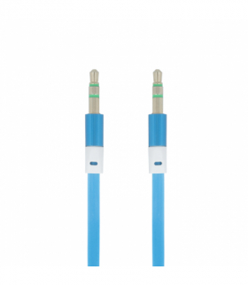 Kabel audio jack 3,5mm - jack 3,5mm 1,0 m niebieski TFO Forever T_0014806