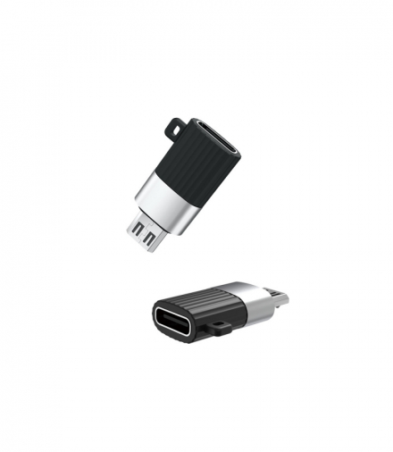 Adapter NB149-C USB-C - microUSB czarny TFO XO GSM102885