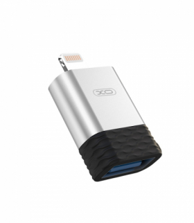 Adapter NB186 USB - Lightning srebrny OTG TFO XO GSM111841