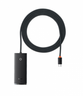 Adapter HUB Lite USB-C do 4x USB 3.0 2,0m czarny TFO Baseus BRA012055