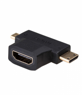 Adapter AK-AD-23 HDMI (f) / mini HDMI (m) / micro HDMI (m) TFO Akyga AKKSGZASAKY00064