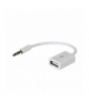 Adapter z kablem AK-AD-24 USB A (f) / mini Jack (m) 15cm TFO Akyga AKKSGZASAKY00065