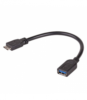 Adapter z kablem AK-AD-30 USB A 3.0 (f) / micro USB 3.0 (m) OTG 15cm TFO Akyga AKKSGZASAKY00070