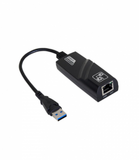 Adapter z kablem AK-AD-31 karta sieciowa USB A (m) / RJ45 (f) 10/100/1000 ver. 3.0 15cm TFO Akyga AKKSGZASAKY00071