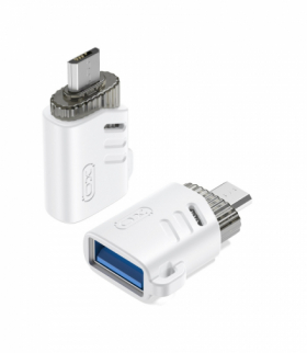 Adapter NB256C OTG USB - microUSB biały TFO XO GSM177686