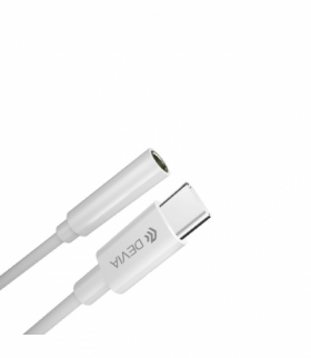 Adapter Smart USB-C - jack 3,5mm biały TFO Devia BRA013507