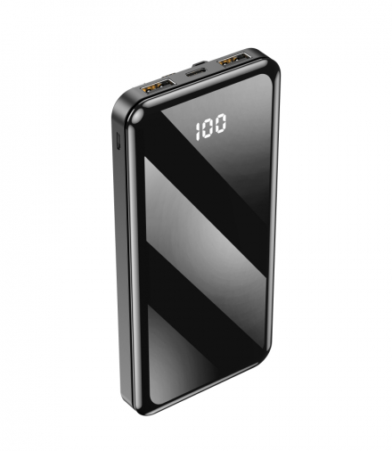 Forever power bank TB-411 ALLin1 10000 mAh czarny z kablami USB-C + Lightning + microUSB TFO GSM103789