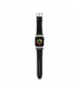 Karl Lagerfeld pasek do Apple Watch 42/44/45/49 mm KLAWLSAKLHPK STRAP SAFFIANO MONO czarny TFO GSM178660