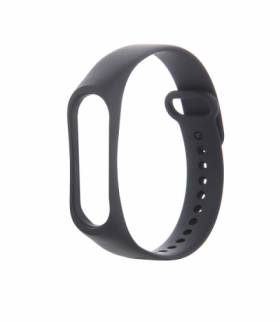 Pasek silikonowy do Xiaomi Mi Band 3 / 4 czarny TFO OEM101037